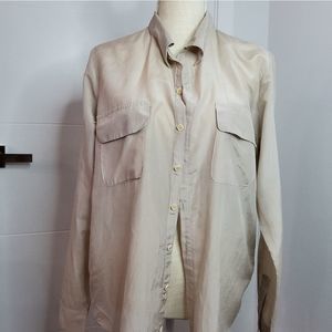 CP SHADES Women's Cotton/Silk Blend Shirt Size M